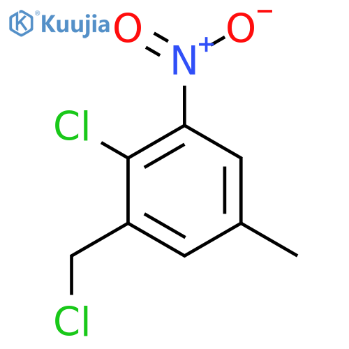 2-Chloro-5-methyl-3-nitrobenzyl chloride structure