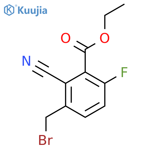 Ethyl 3-bromomethyl-2-cyano-6-fluorobenzoate structure