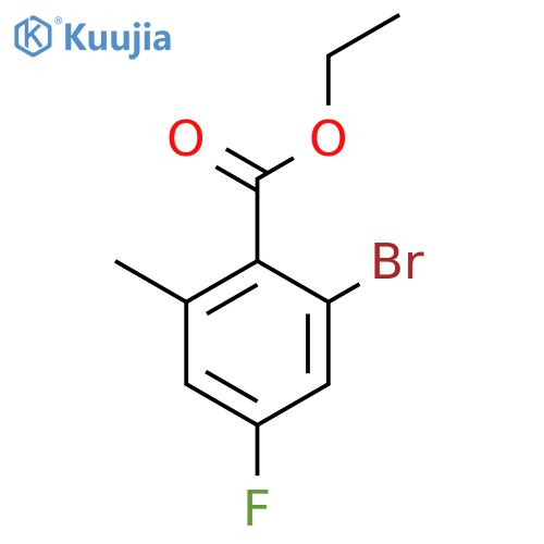 Ethyl 2-bromo-4-fluoro-6-methylbenzoate structure