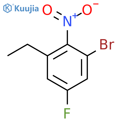 1-Bromo-3-ethyl-5-fluoro-2-nitrobenzene structure