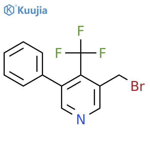 3-Bromomethyl-5-phenyl-4-(trifluoromethyl)pyridine structure
