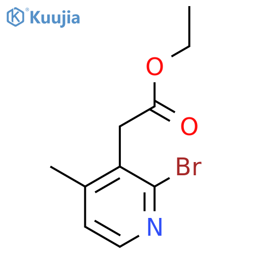 Ethyl 2-bromo-4-methylpyridine-3-acetate structure