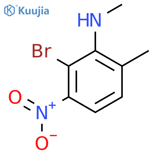 2-Bromo-N,6-dimethyl-3-nitroaniline structure