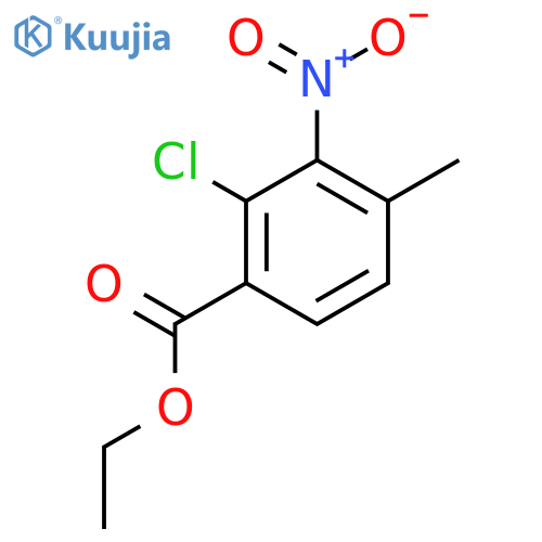 Ethyl 2-chloro-4-methyl-3-nitrobenzoate structure