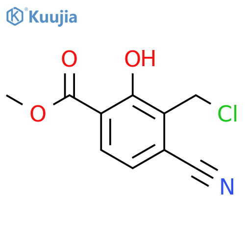 Methyl 3-chloromethyl-4-cyano-2-hydroxybenzoate structure