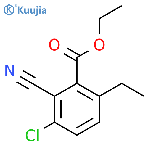 Ethyl 3-chloro-2-cyano-6-ethylbenzoate structure