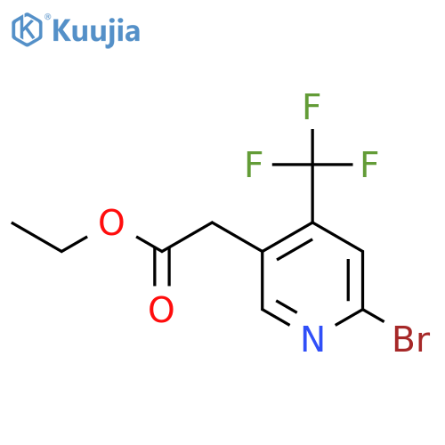 Ethyl 2-bromo-4-(trifluoromethyl)pyridine-5-acetate structure