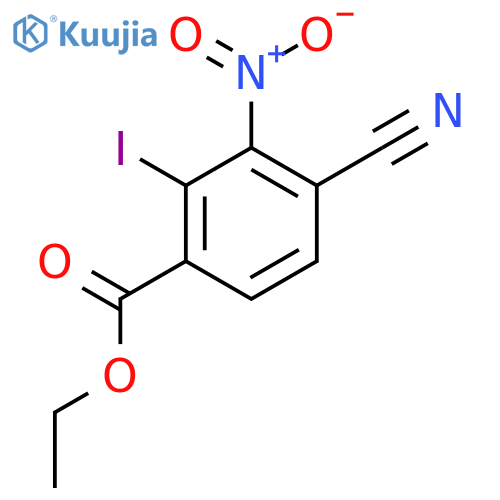 Ethyl 4-cyano-2-iodo-3-nitrobenzoate structure