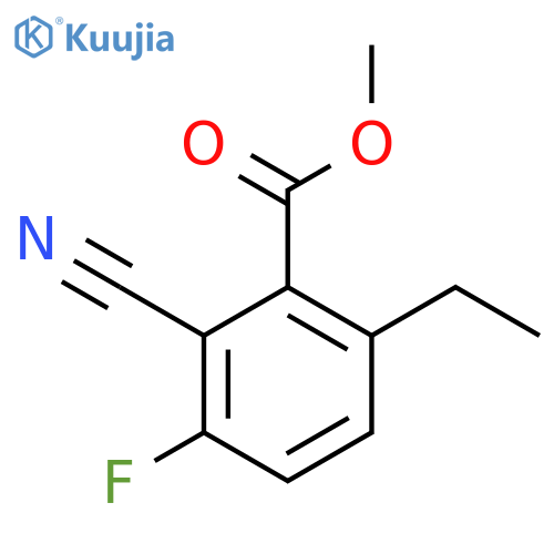 Methyl 2-cyano-3-fluoro-6-ethylbenzoate structure