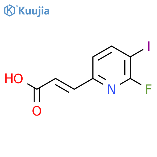 2-Fluoro-3-iodopyridine-6-acrylic acid structure
