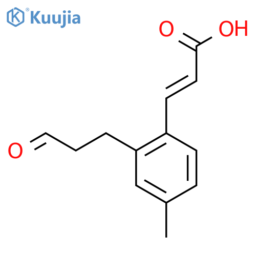 4-Methyl-2-(3-oxopropyl)cinnamic acid structure