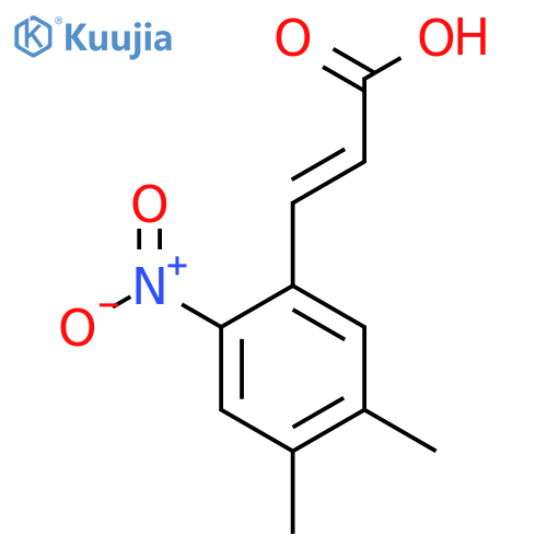 4,5-Dimethyl-2-nitrocinnamic acid structure
