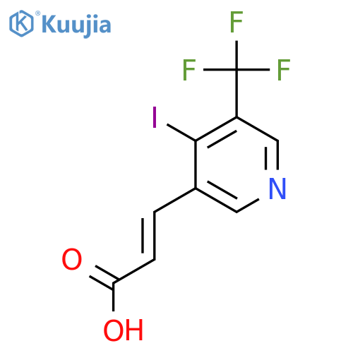 4-Iodo-3-(trifluoromethyl)pyridine-5-acrylic acid structure