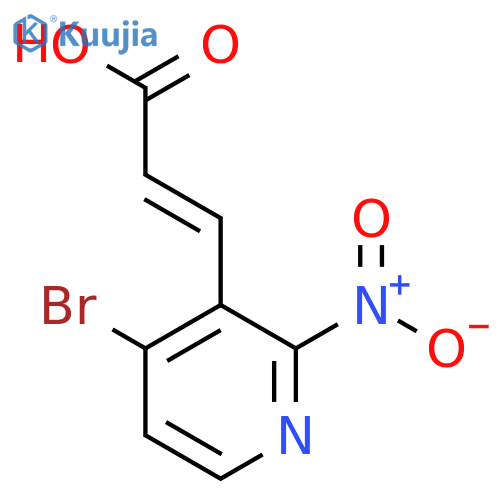 4-Bromo-2-nitropyridine-3-acrylic acid structure