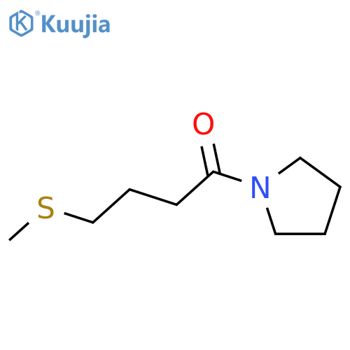 1-Butanone, 4-(methylthio)-1-(1-pyrrolidinyl)- structure