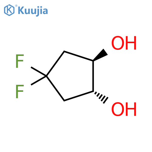 (1R,2R)-4,4-difluorocyclopentane-1,2-diol structure