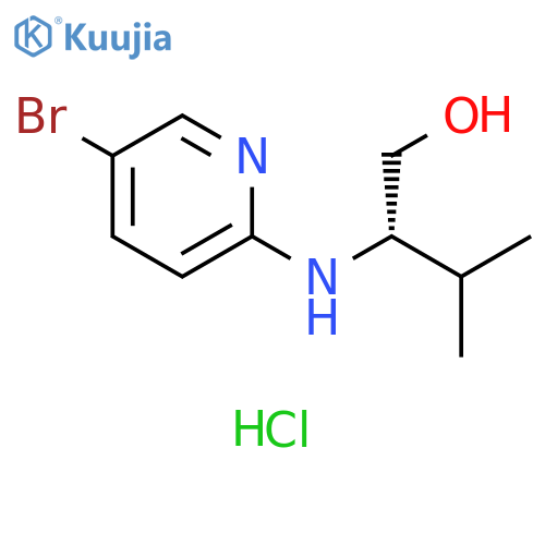 (2S)-2-(5-Bromopyridin-2-yl)amino-3-methylbutan-1-ol Hydrochloride structure
