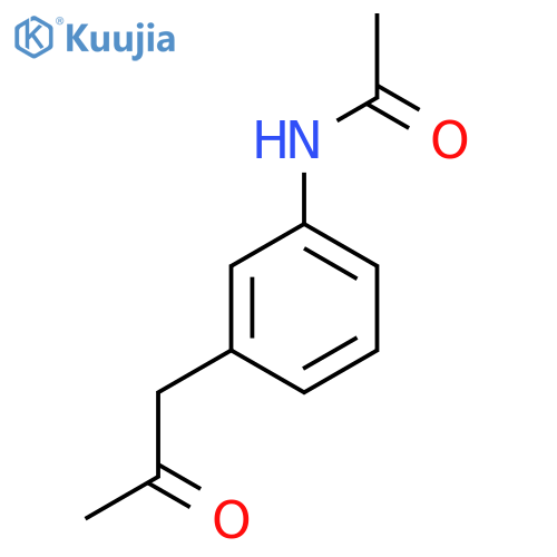 N-[3-(2-oxopropyl)phenyl]acetamide structure