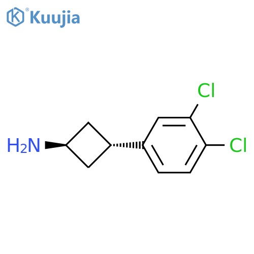 Cyclobutanamine, 3-(3,4-dichlorophenyl)-, trans- structure