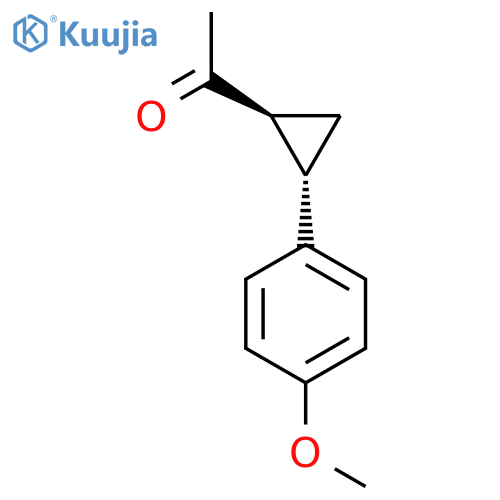 trans-1-2-(4-Methoxyphenyl)cyclopropylethan-1-one structure