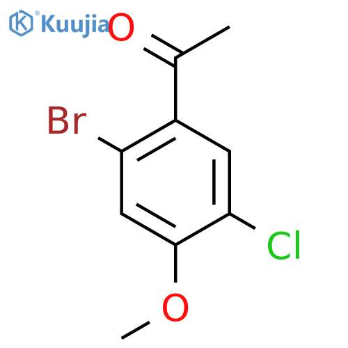 2-Bromo-5-chloro-4-methoxyacetophenone structure