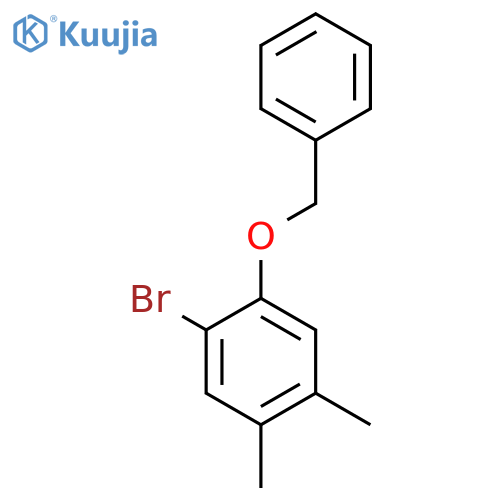 1-(Benzyloxy)-2-bromo-4,5-dimethylbenzene structure