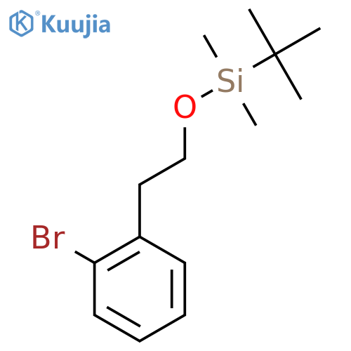 (2-Bromophenethoxy)(t-butyl)dimethylsilane structure