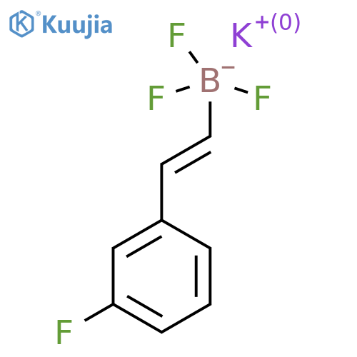 Potassium 2-(3-fluorophenyl)vinyltrifluoroborate structure
