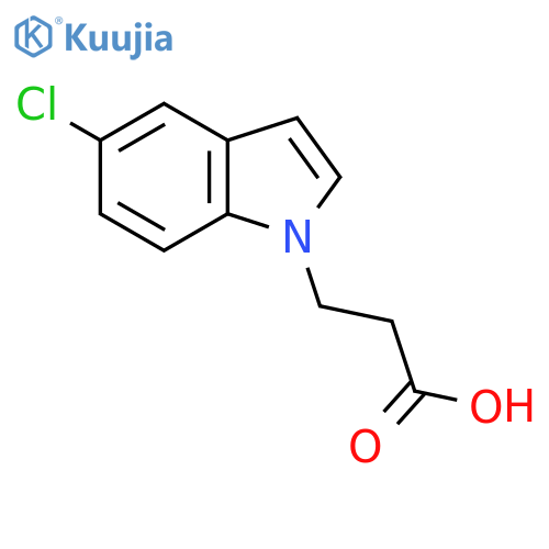 3-(5-Chloro-1H-indol-1-yl)propanoic acid structure