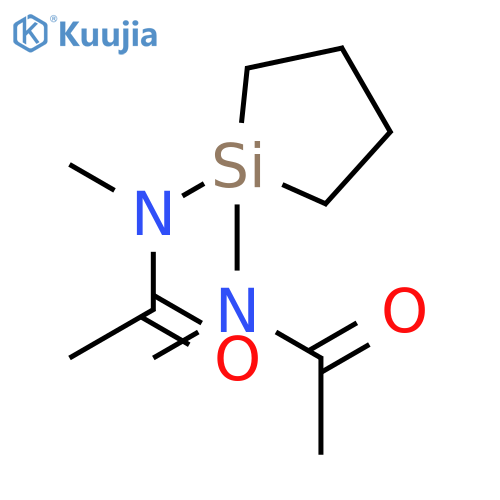 Acetamide, N,N'-silacyclopent-1-ylidenebis[N-methyl- structure