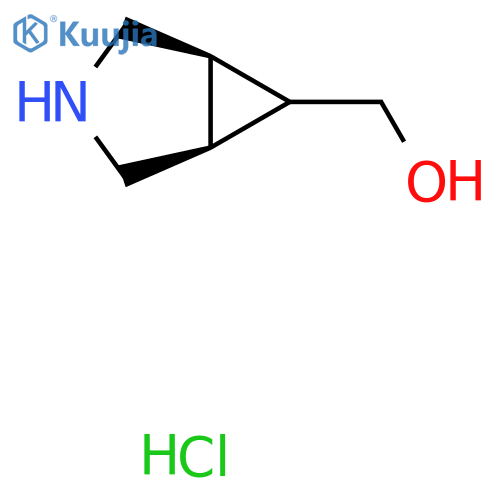 [rel-(1R,5S,6s)-3-azabicyclo[3.1.0]hexan-6-yl]methanol;hydrochloride structure