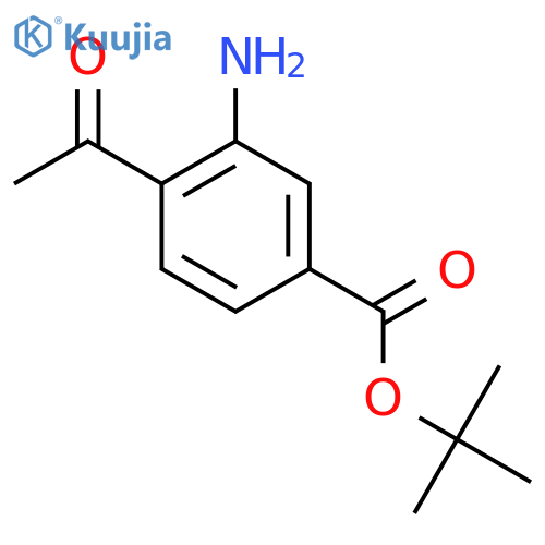 tert-Butyl 4-acetyl-3-aminobenzoate structure