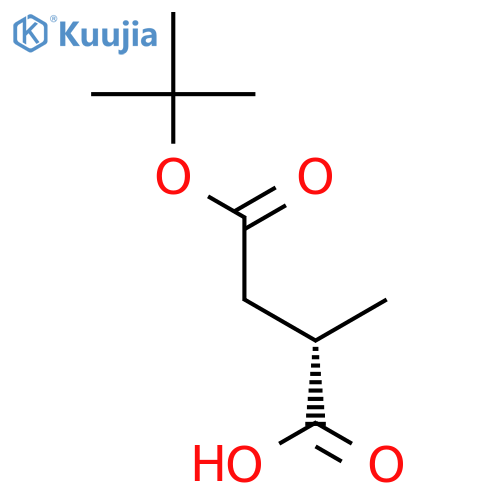 (S)-4-(tert-butoxy)-2-methyl-4-oxobutanoic acid structure