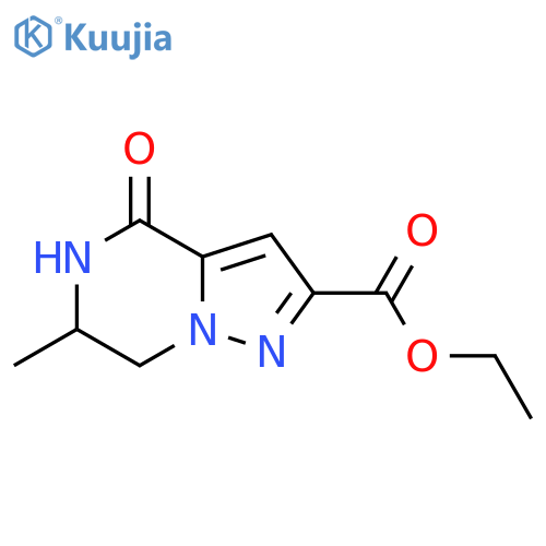 Ethyl 6-methyl-4-oxo-4,5,6,7-tetrahydropyrazolo[1,5-a]pyrazine-2-carboxylate structure