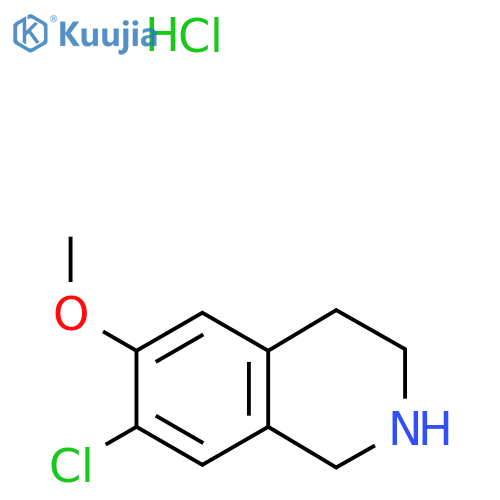 7-chloro-6-methoxy-1,2,3,4-tetrahydroisoquinoline hydrochloride structure