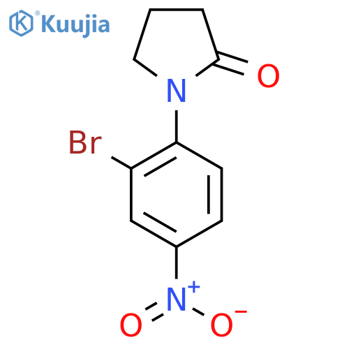 1-(2-Bromo-4-nitrophenyl)pyrrolidin-2-one structure