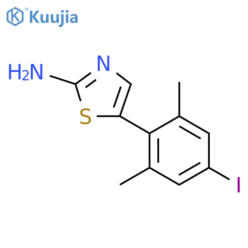 5-(4-Iodo-2,6-dimethylphenyl)thiazol-2-amine structure