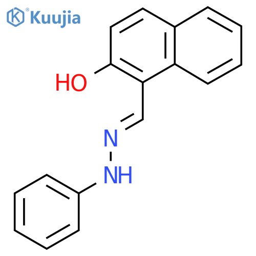 1-(1E)-(2-phenylhydrazin-1-ylidene)methylnaphthalen-2-ol structure