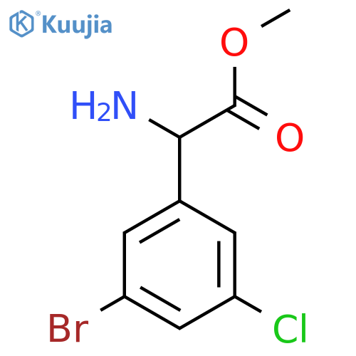 Methyl 2-amino-2-(3-bromo-5-chlorophenyl)acetate structure