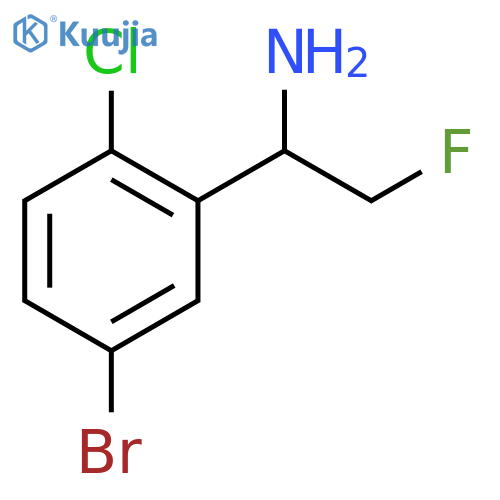 Benzenemethanamine, 5-bromo-2-chloro-α-(fluoromethyl)- structure