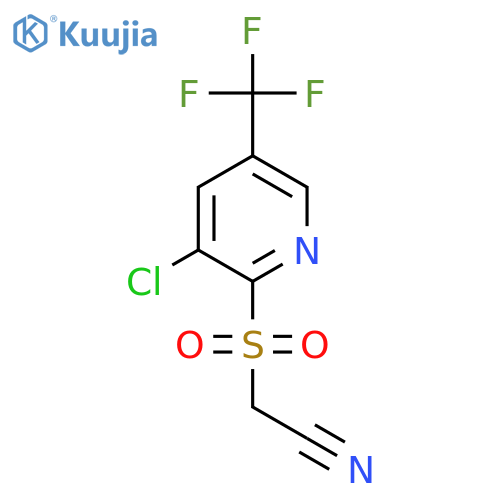 2-((3-Chloro-5-(trifluoromethyl)pyridin-2-yl)sulfonyl)acetonitrile structure