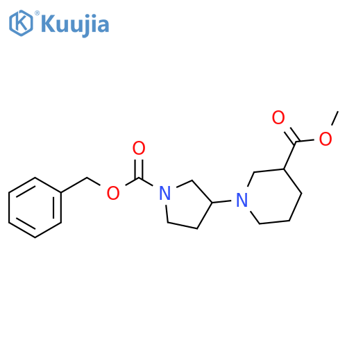 METHYL 1-(1-(BENZYLOXYCARBONYL) PYRROLIDIN-3-YL)PIPERIDINE-3-CARBOXYLATE structure
