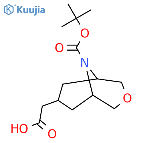 2-(9-tert-butoxycarbonyl-3-oxa-9-azabicyclo[3.3.1]nonan-7-yl)acetic acid structure