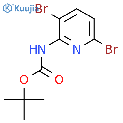 Tert-Butyl (3,6-dibromopyridin-2-yl)carbamate structure
