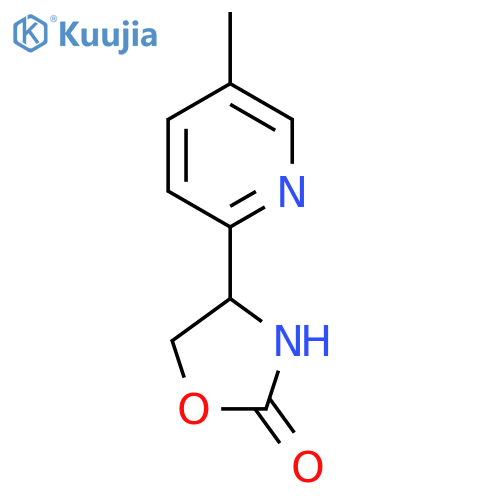 4-(5-Methylpyridin-2-yl)-1,3-oxazolidin-2-one structure