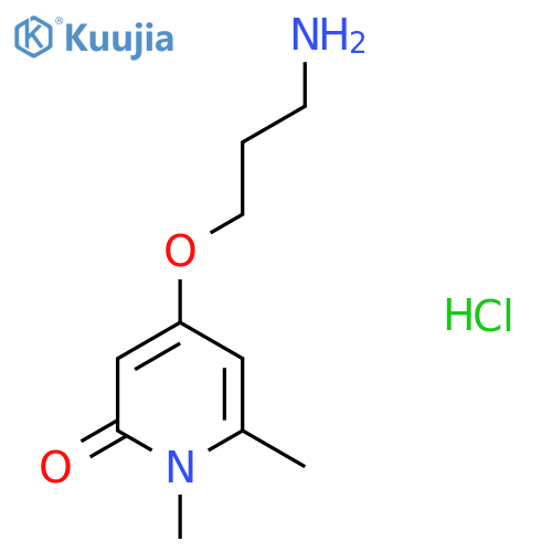 4-(3-Aminopropoxy)-1,6-dimethylpyridin-2(1H)-one hydrochloride structure