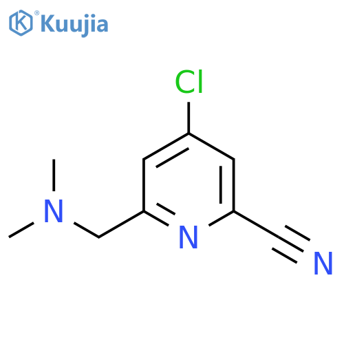 4-Chloro-6-((dimethylamino)methyl)picolinonitrile structure