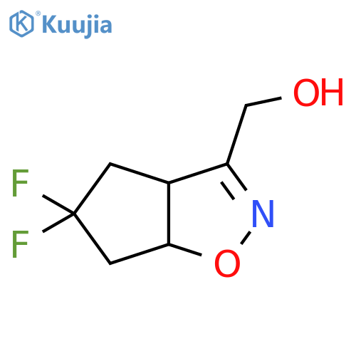 (5,5-DIFLUORO-4,5,6,6A-TETRAHYDRO-3AH-CYCLOPENTA[D]ISOXAZOL-3-YL)METHANOL structure