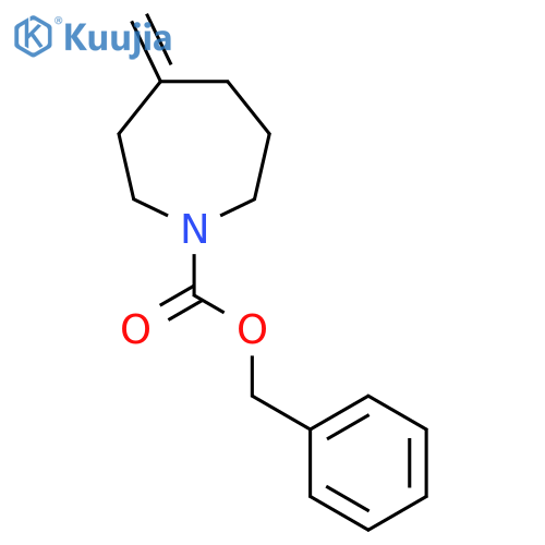 1H-Azepine-1-carboxylic acid, hexahydro-4-methylene-, phenylmethyl ester structure