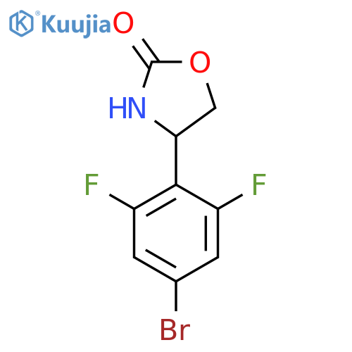 4-(4-Bromo-2,6-difluorophenyl)-1,3-oxazolidin-2-one structure